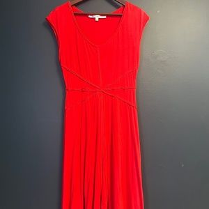 Max Studio red jersey dress
